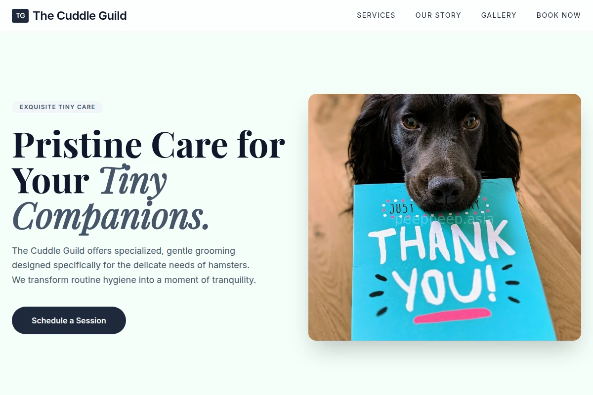 Premium Animal Care Website Design